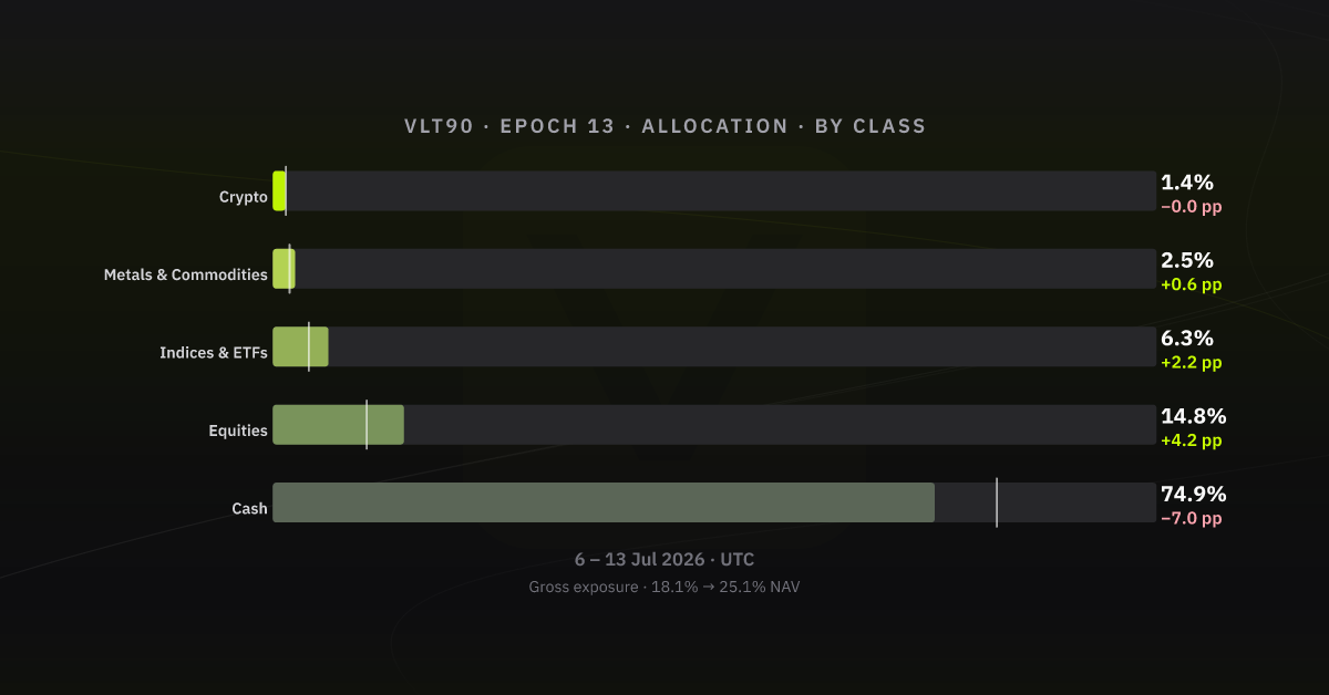 Allocation by asset class, epoch 13