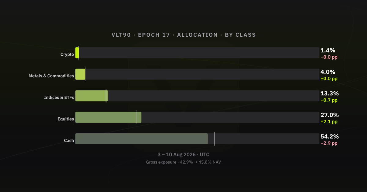 Allocation by asset class, epoch 17