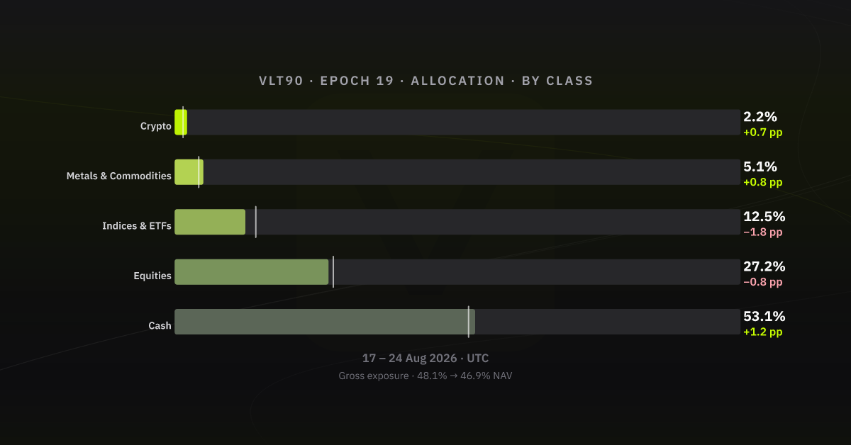 Allocation by asset class, epoch 19