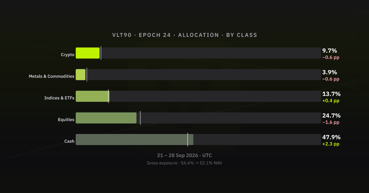 Allocation by asset class, epoch 24